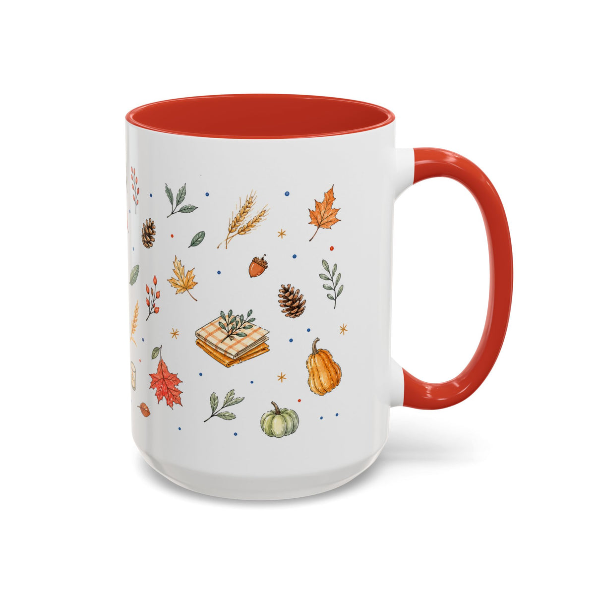 Thanksgiving Baking Mug | Watercolor Autumn Gift | Pumpkin Pie Accent Coffee Cup 11oz 15oz