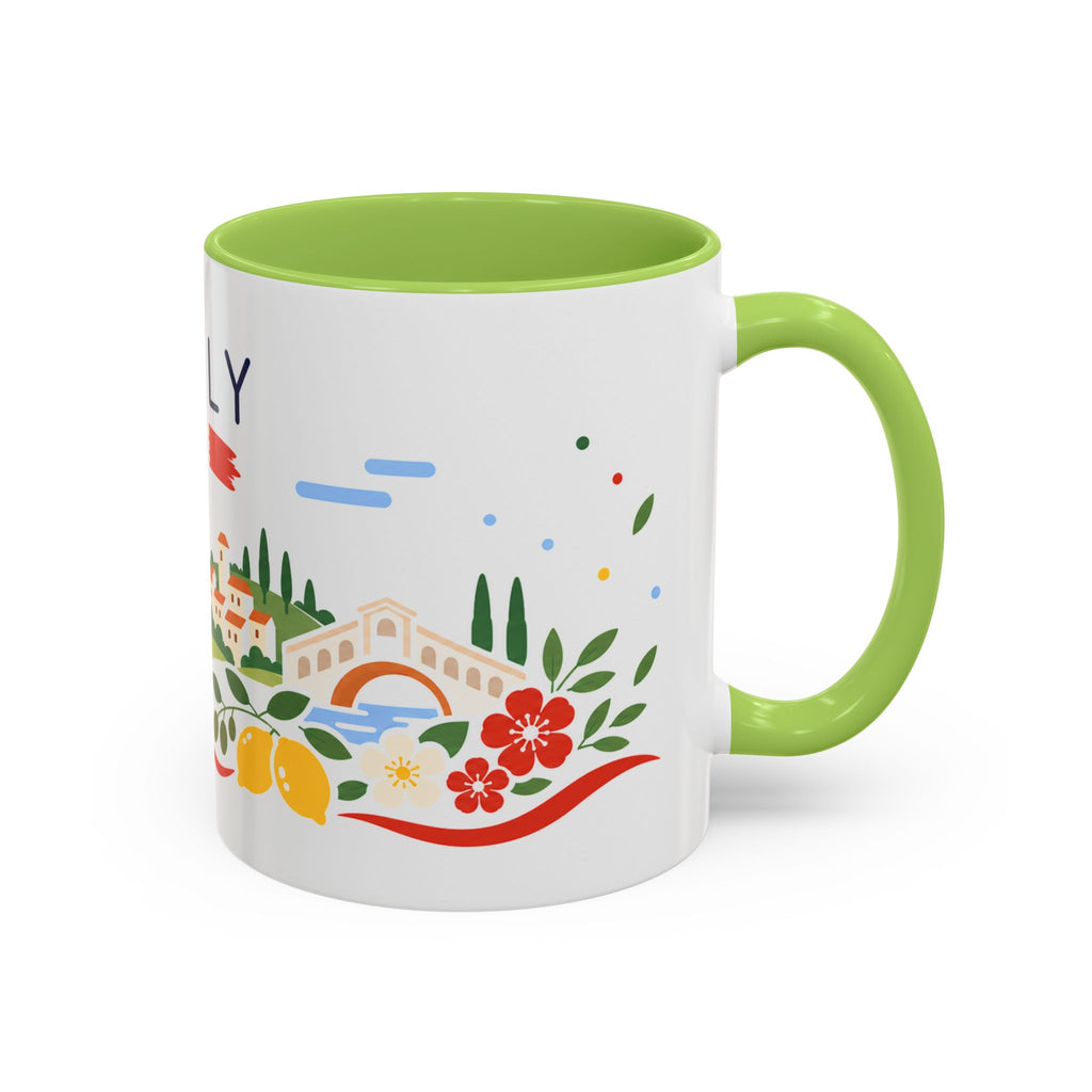 Italy Coffee Mug | Travel Souvenir Accent Mug | Country Gift Ceramic Cup 11oz 15oz