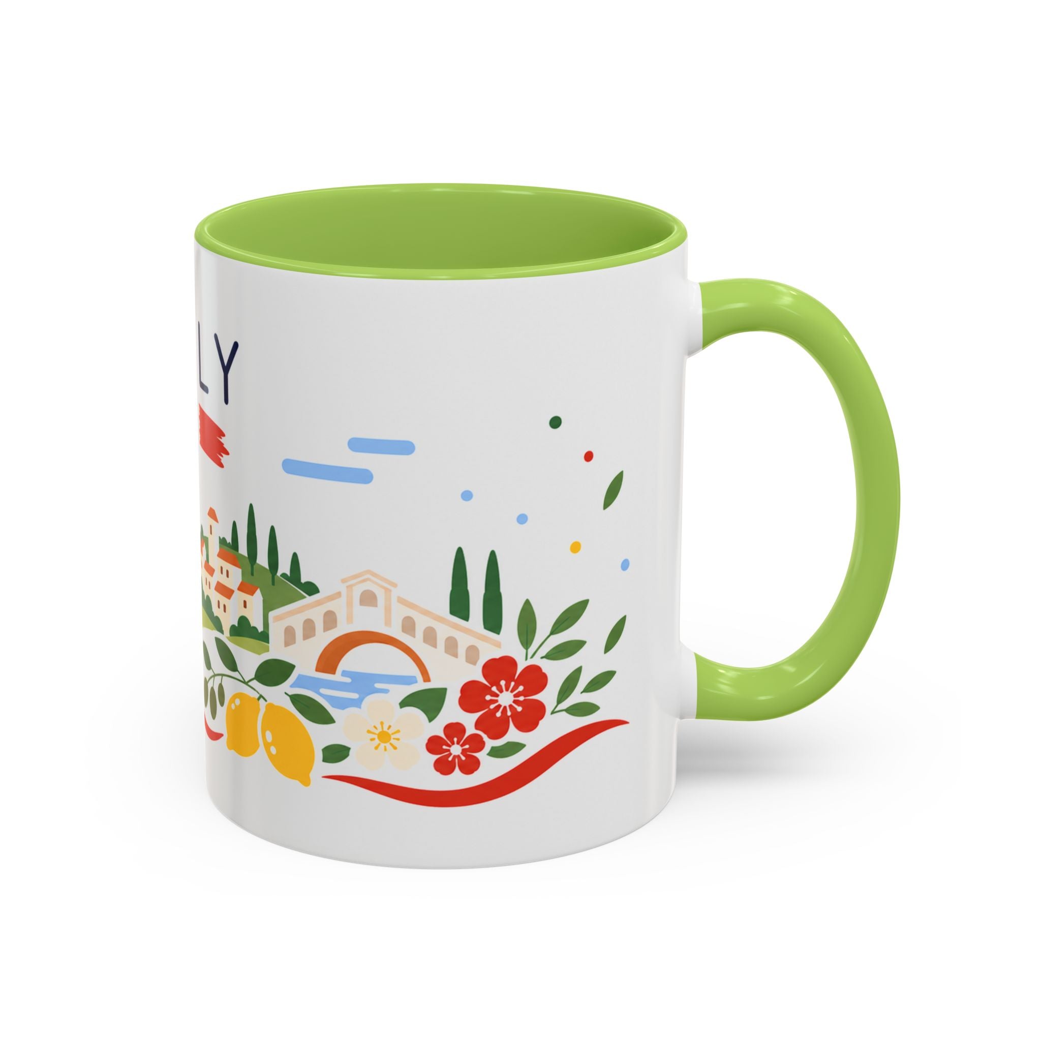 Italy Coffee Mug | Travel Souvenir Accent Mug | Country Gift Ceramic Cup 11oz 15oz