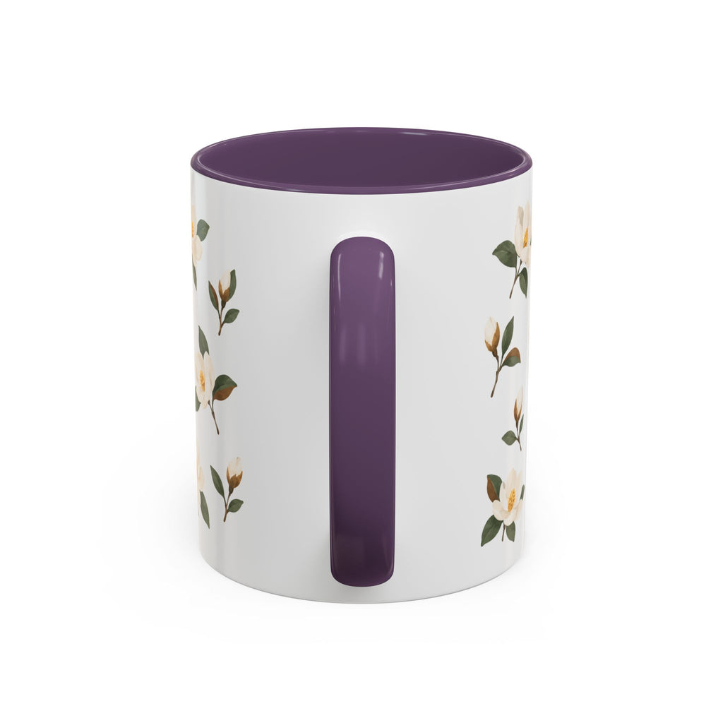 Mississippi Magnolia Mug, State Flower Floral Coffee Cup, 11oz Botanical Gift