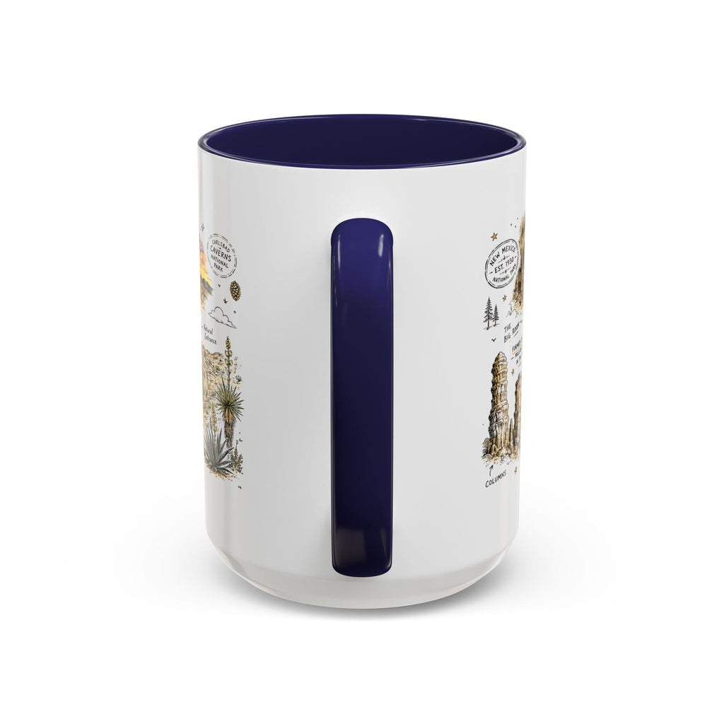Carlsbad Caverns National Park Coffee Mug | New Mexico Cave Exploration Bat Gift | Accent Color Ceramic 11oz 15oz