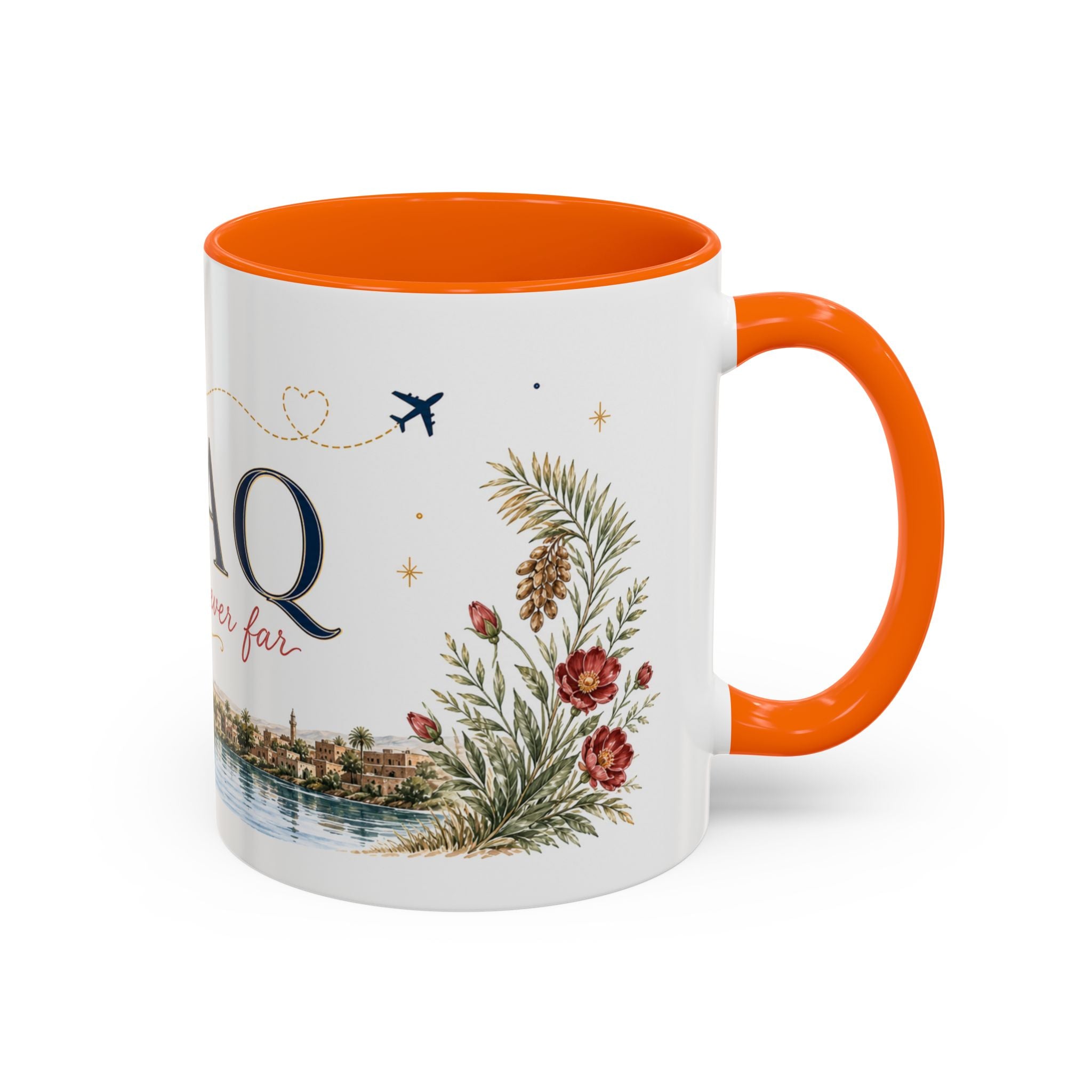 Iraq Home Country Mug | Moving Away Gift | Long Distance Friendship | 11 oz 15 oz Accent Mug