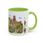 Sintra Illustrated Travel Mug | Portugal Souvenir Accent Coffee Mug | 11oz 15oz Ceramic Cup
