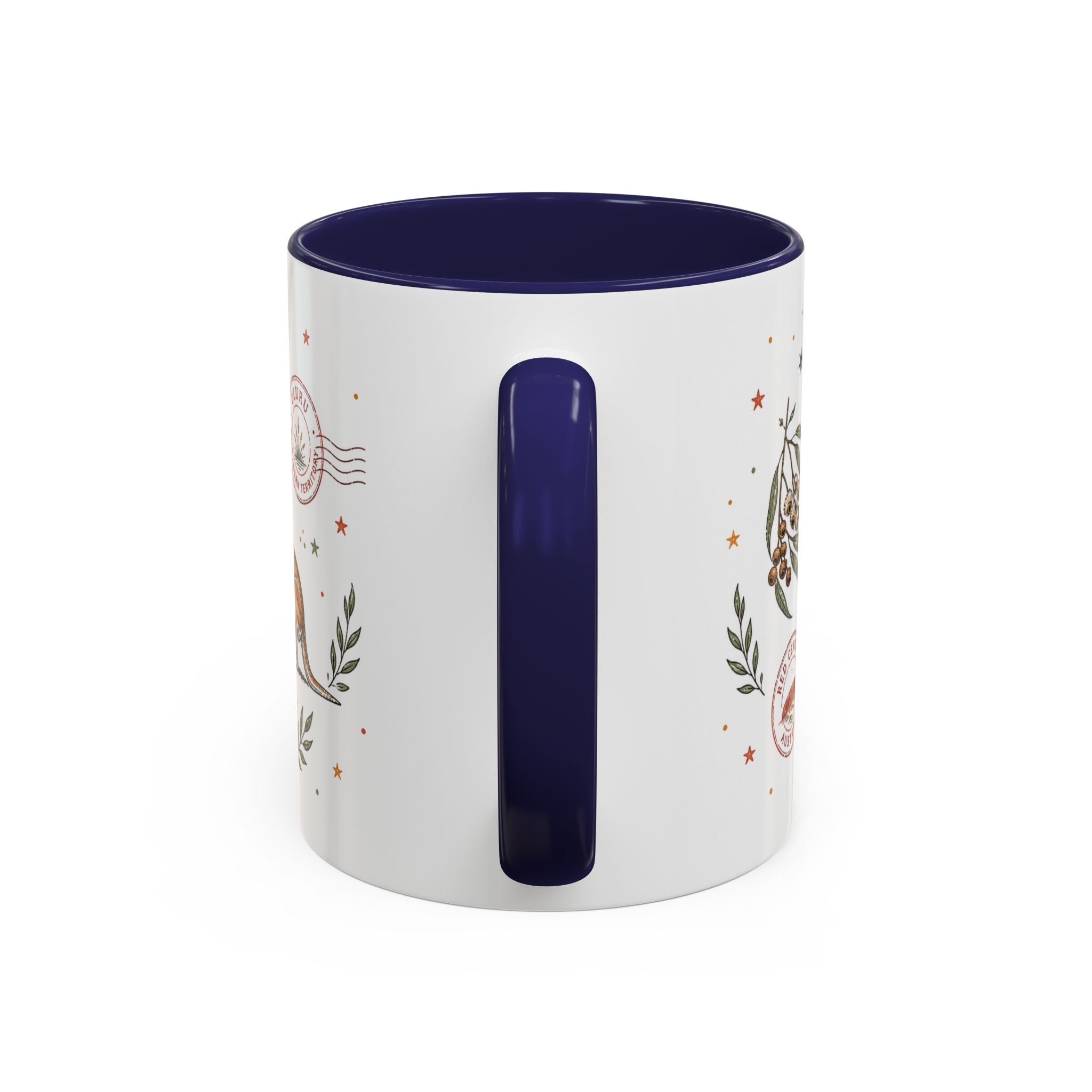 Uluru Coffee Mug | Travel Destination Souvenir Gift | Accent Color Ceramic 11oz 15oz