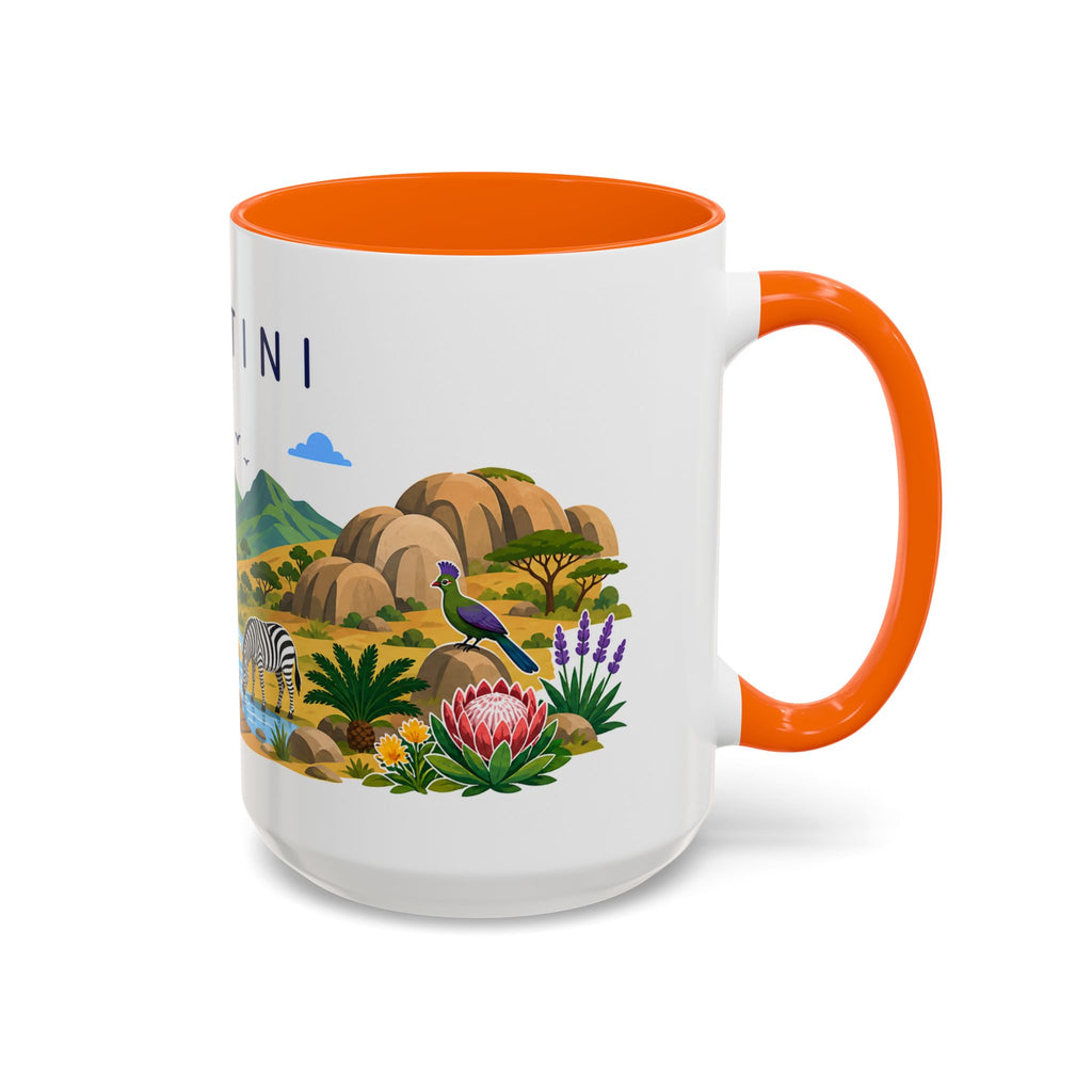 Eswatini Coffee Mug | Travel Souvenir Accent Mug | Country Gift Ceramic Cup 11oz 15oz