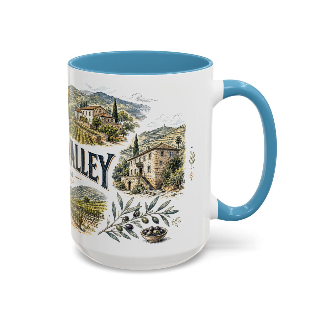 Douro Valley Mug, Portugal Travel Souvenir, Bucket List Gift, Accent Ceramic Coffee Mug 11oz 15oz