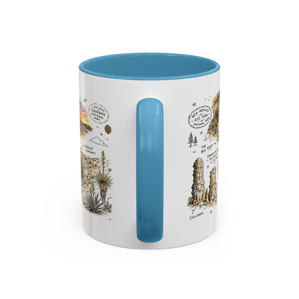 Carlsbad Caverns National Park Coffee Mug | New Mexico Cave Exploration Bat Gift | Accent Color Ceramic 11oz 15oz