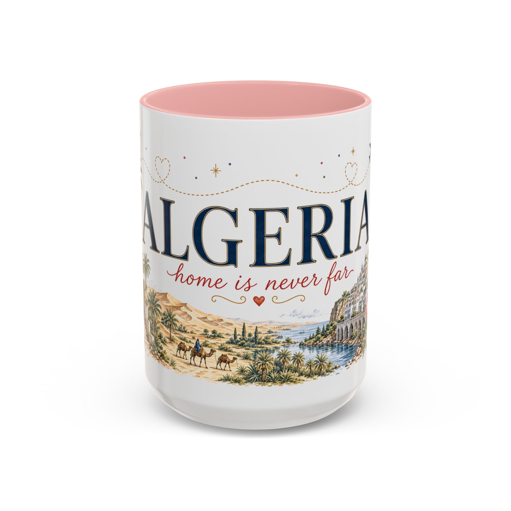 Algeria Home Country Mug | Moving Away Gift | Long Distance Friendship | 11 oz 15 oz Accent Mug