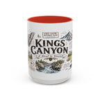 Kings Canyon National Park Coffee Mug | California Sierra Nevada Sequoia Gift | Accent Color Ceramic 11oz 15oz