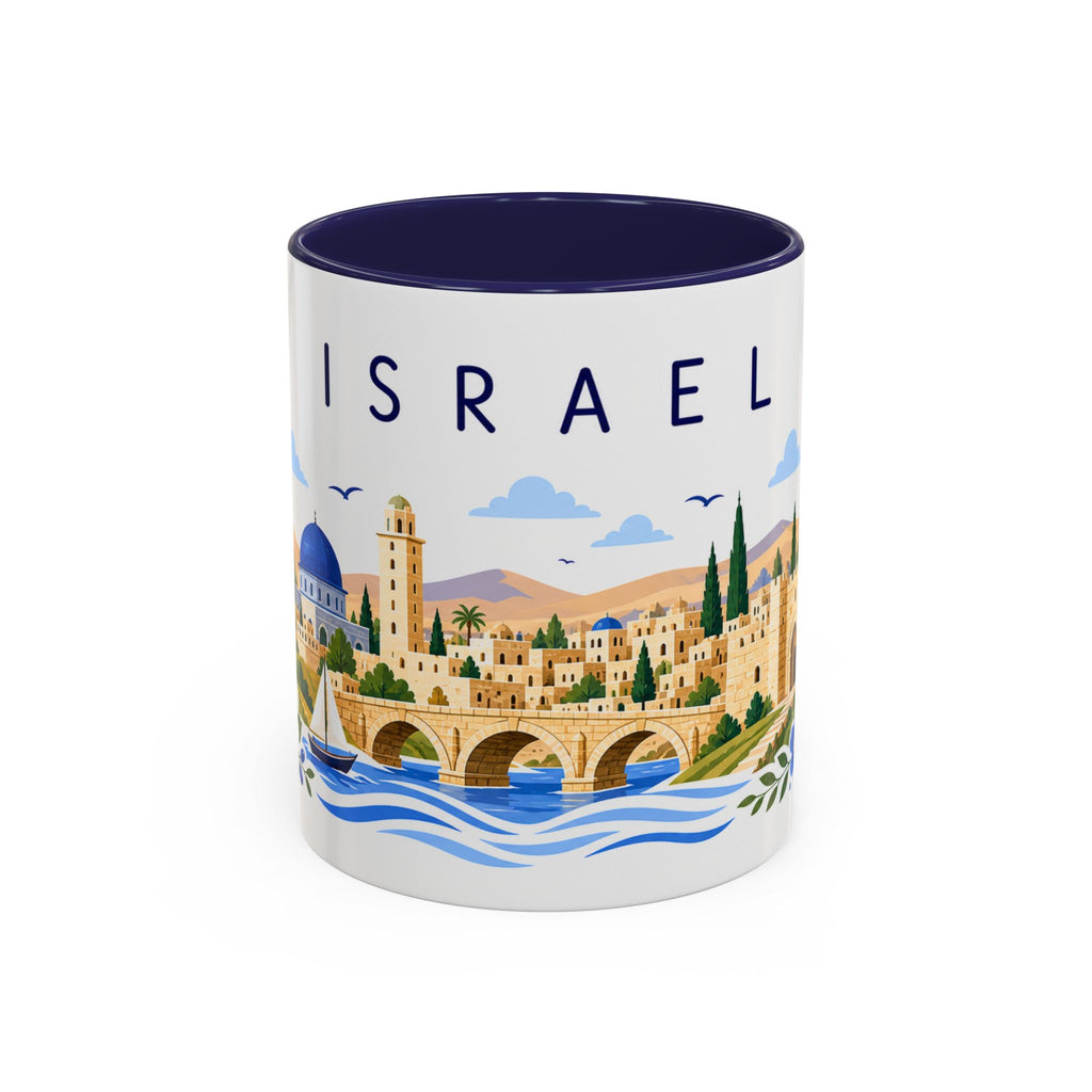 Israel Coffee Mug | Travel Souvenir Accent Mug | Place Gift Ceramic Cup 11oz 15oz