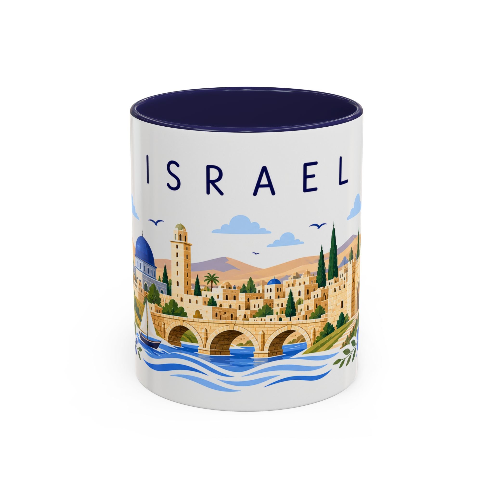 Israel Coffee Mug | Travel Souvenir Accent Mug | Place Gift Ceramic Cup 11oz 15oz