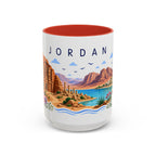 Jordan Coffee Mug | Travel Souvenir Accent Mug | Place Gift Ceramic Cup 11oz 15oz