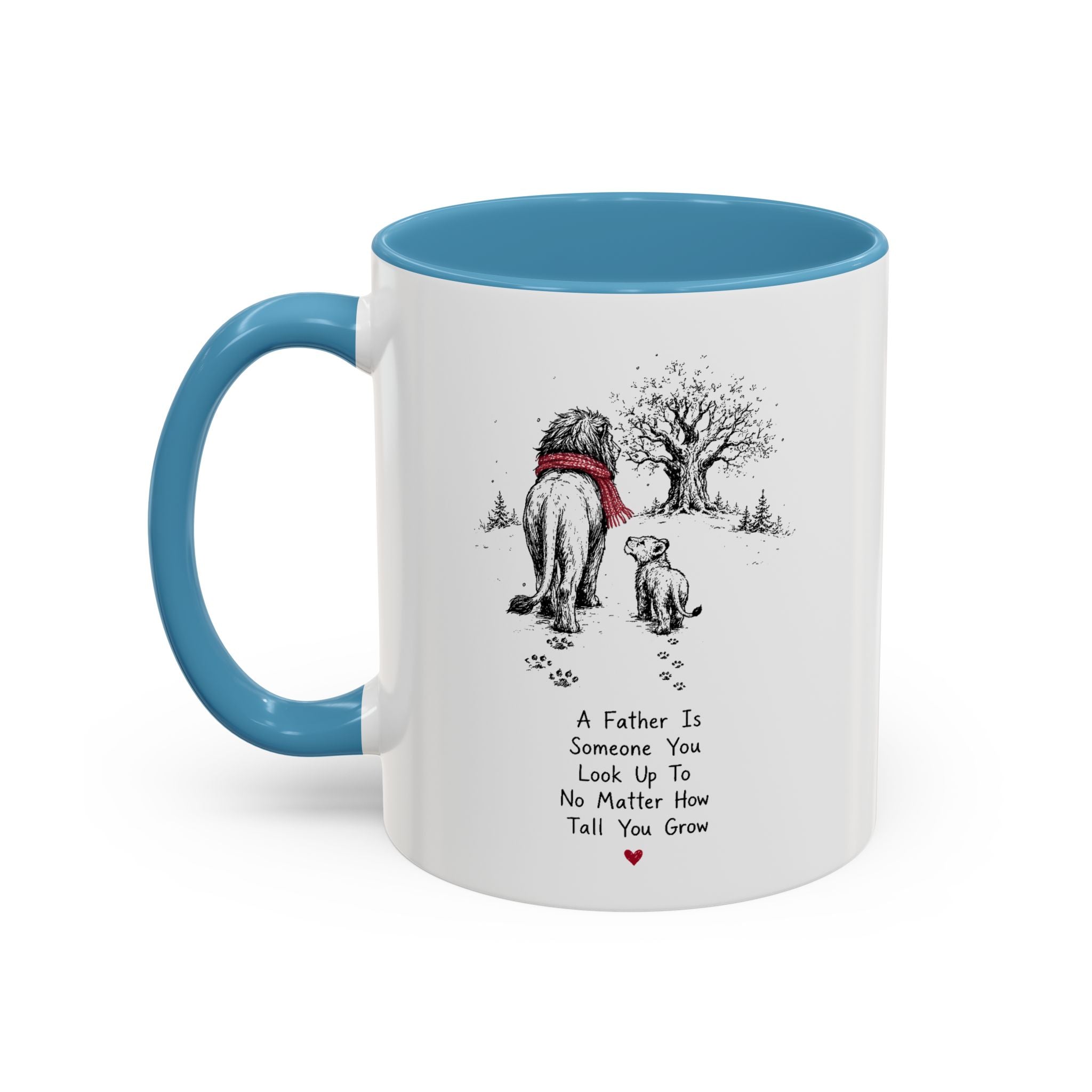 King Lion Dad Coffee Mug | Father's Day Pride Accent Ceramic (11oz 15oz)
