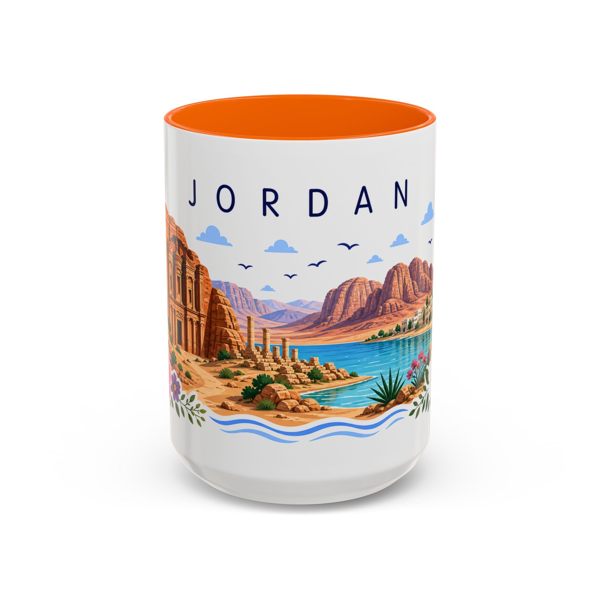 Jordan Coffee Mug | Travel Souvenir Accent Mug | Place Gift Ceramic Cup 11oz 15oz