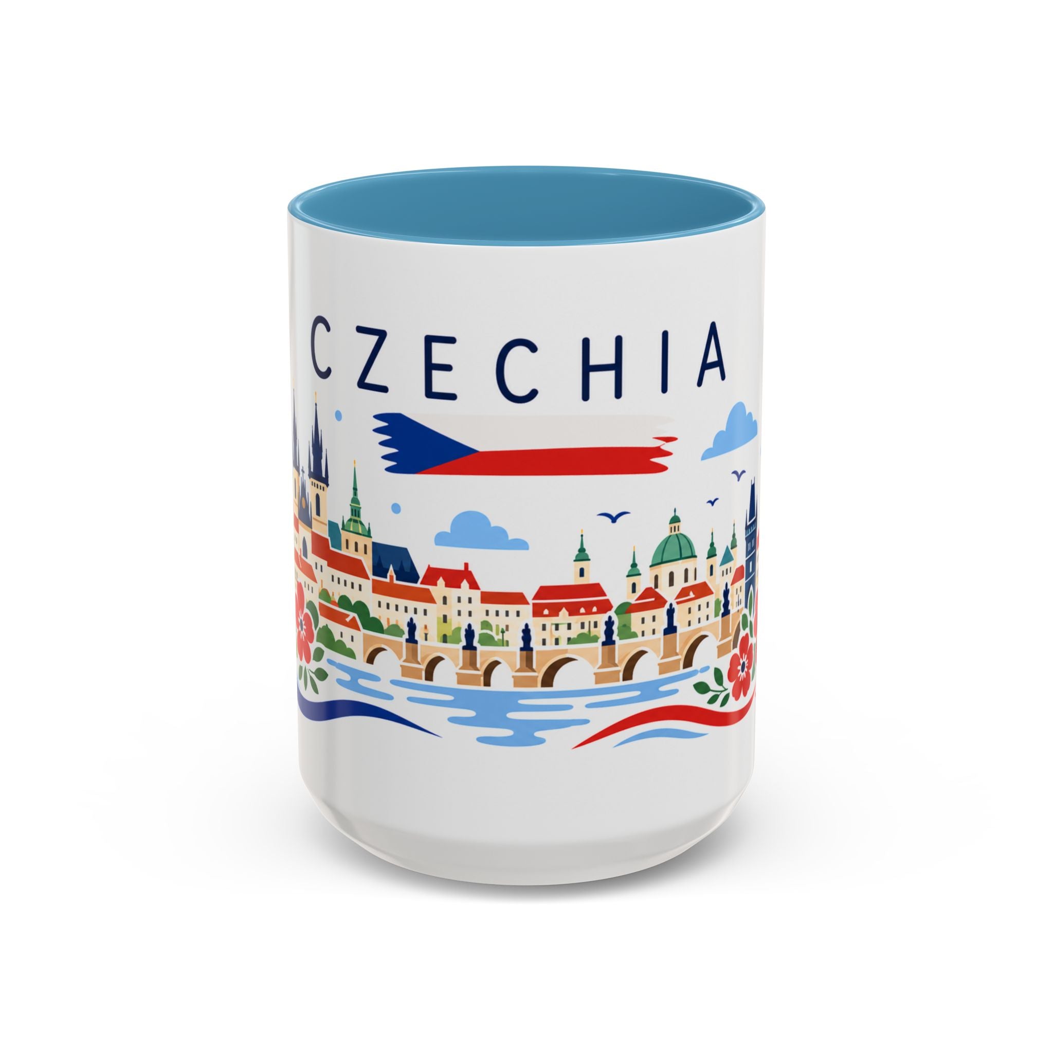 Czechia Coffee Mug | Travel Souvenir Accent Mug | Country Gift Ceramic Cup 11oz 15oz
