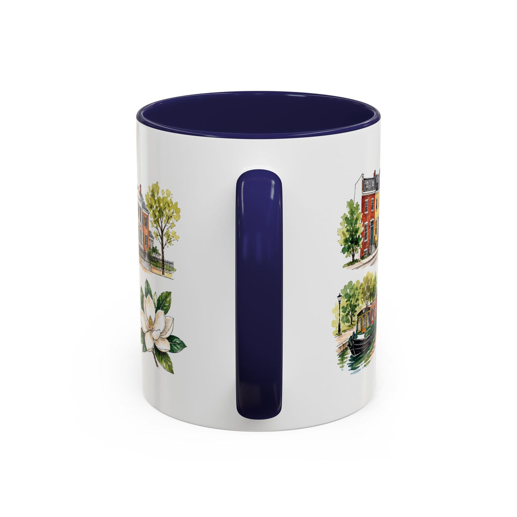 Richmond Illustrated Travel Mug | City Souvenir Accent Coffee Mug | 11oz 15oz Ceramic Cup