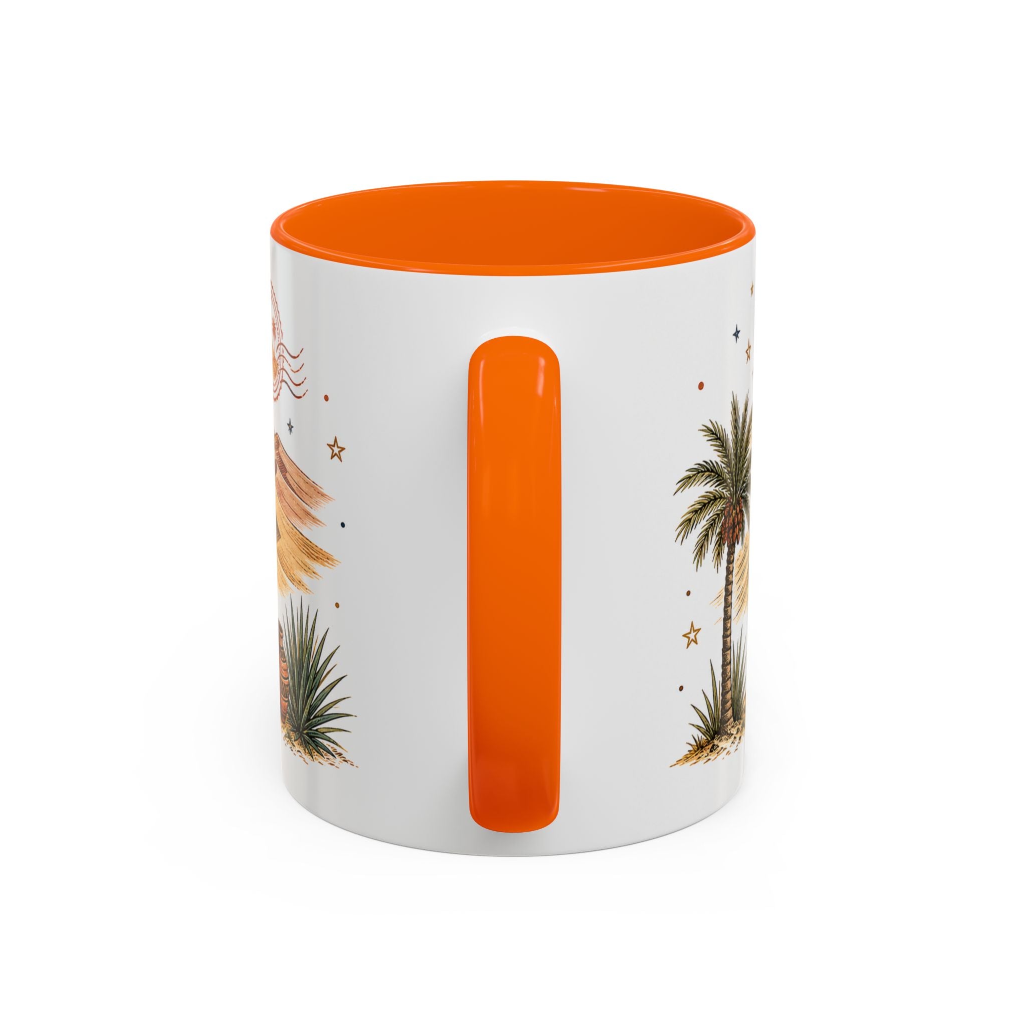 Sahara Dunes Coffee Mug | Travel Destination Souvenir Gift | Accent Color Ceramic 11oz 15oz