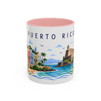 Puerto Rico Coffee Mug | Travel Souvenir Accent Mug | Place Gift Ceramic Cup 11oz 15oz