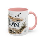 Skeleton Coast Mug, Namibia Travel Souvenir, Bucket List Gift, Accent Ceramic Coffee Mug 11oz 15oz