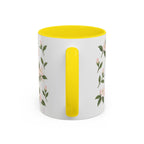 West Virginia Rhododendron Mug, State Flower Floral Coffee Cup, 11oz Botanical Gift