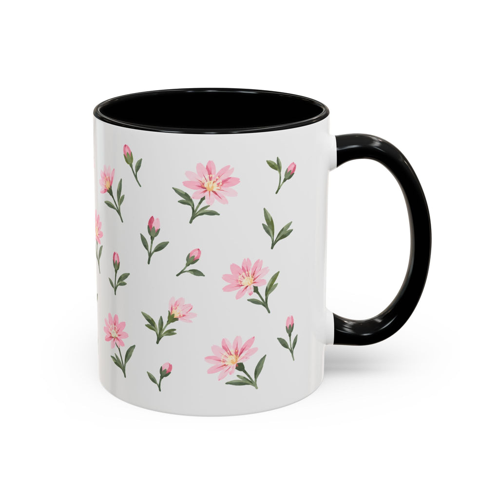 Montana Bitterroot Mug, State Flower Floral Coffee Cup, 11oz Botanical Gift