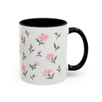 Montana Bitterroot Mug, State Flower Floral Coffee Cup, 11oz Botanical Gift