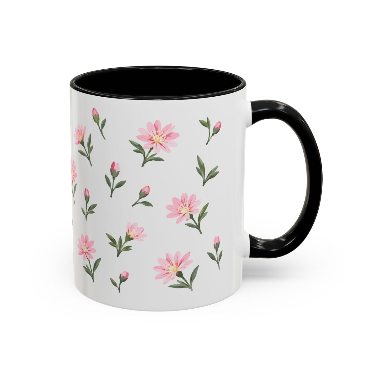 Montana Bitterroot Mug, State Flower Floral Coffee Cup, 11oz Botanical Gift