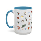 Honolulu Christmas Mug | Watercolor City Souvenir | Ceramic Coffee Cup (11oz 15oz)