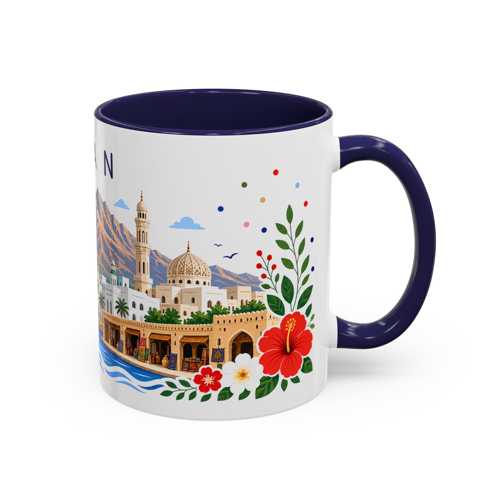 Oman Coffee Mug | Travel Souvenir Accent Mug | Place Gift Ceramic Cup 11oz 15oz