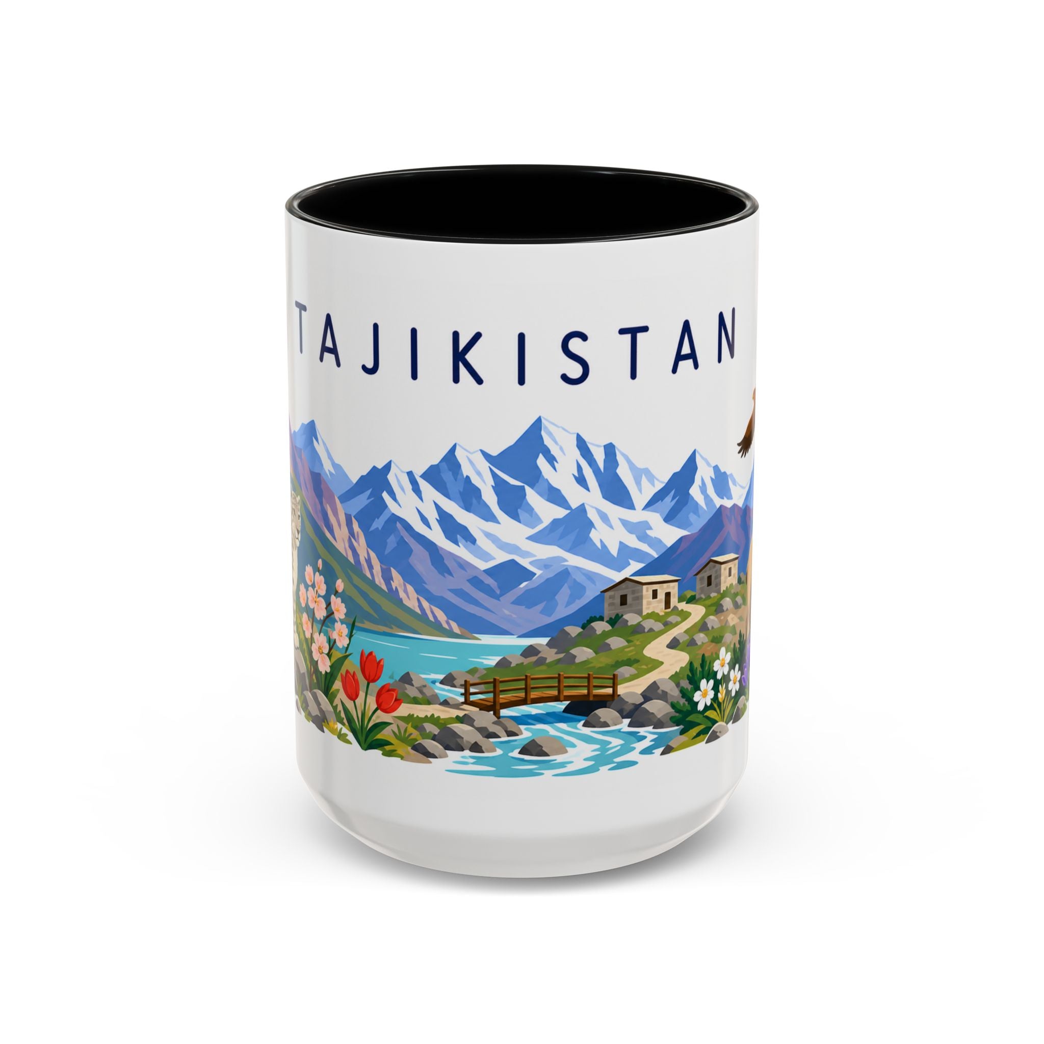 Tajikistan Coffee Mug | Travel Souvenir Accent Mug | Country Gift Ceramic Cup 11oz 15oz