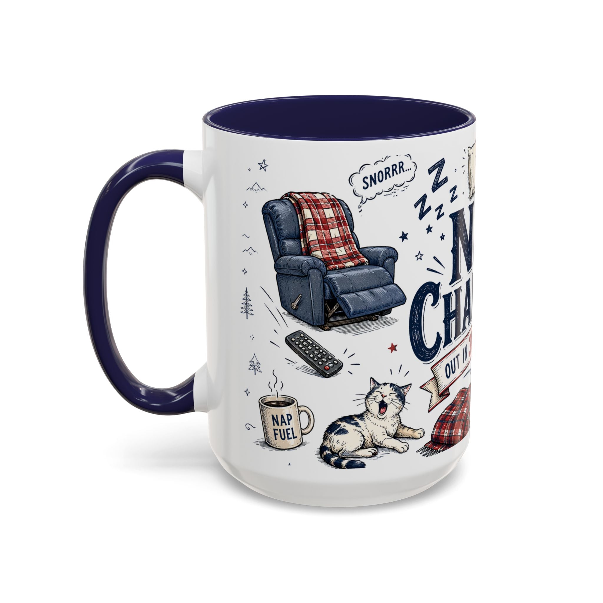 Nap Champion Coffee Mug | Father's Day Gift for Dad | Accent Color Ceramic 11oz 15oz
