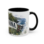 Road to Hana Mug, Maui Travel Souvenir, Bucket List Gift, Accent Ceramic Coffee Mug 11oz 15oz