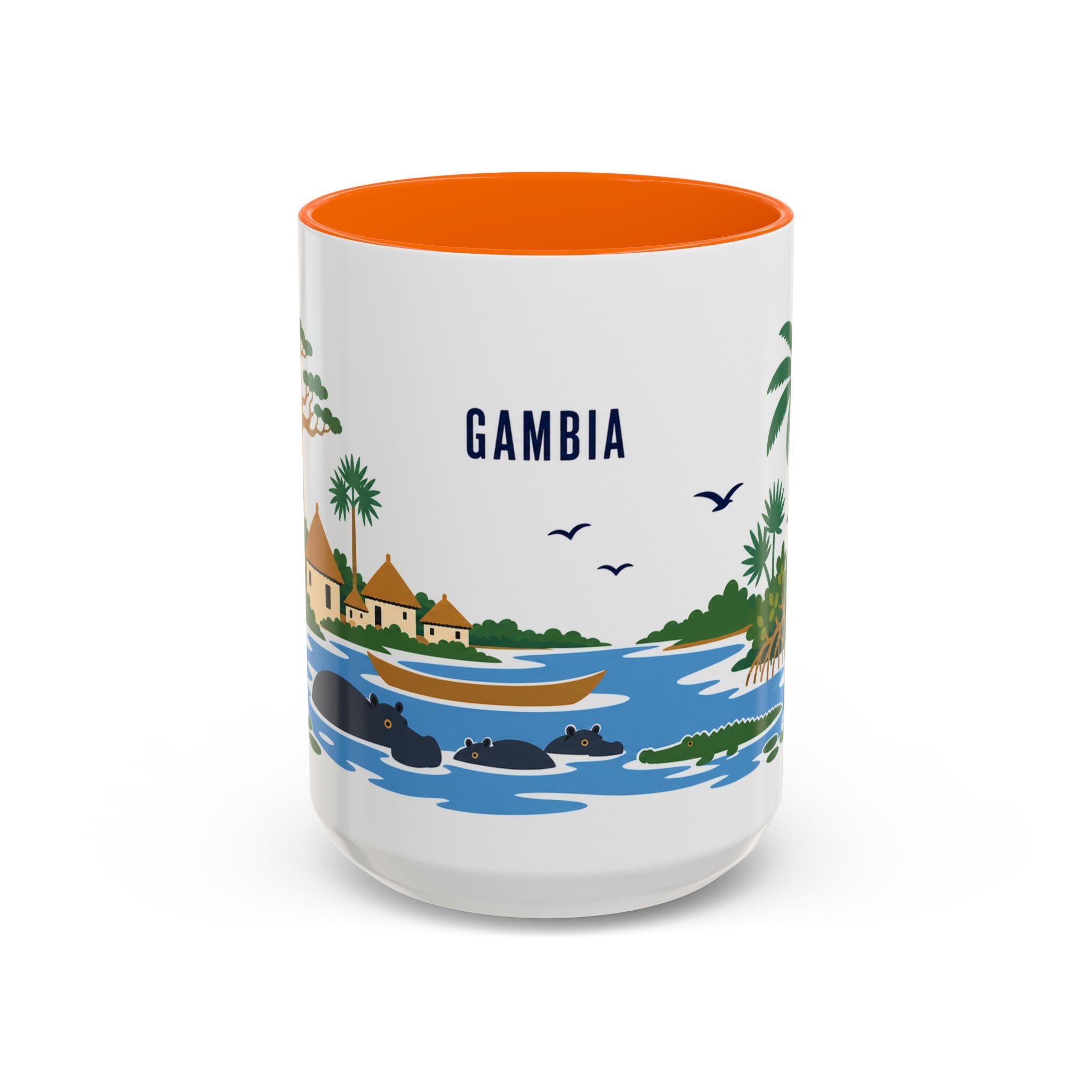 Gambia Coffee Mug | Travel Souvenir Accent Mug | Country Gift Ceramic Cup 11oz 15oz