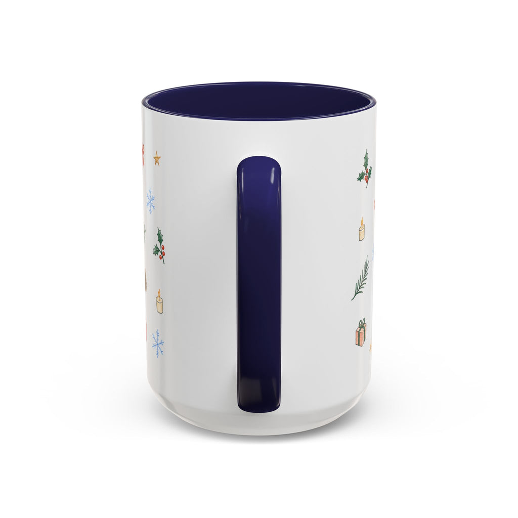 Seattle Christmas Mug | Watercolor Travel Souvenir | Holiday Gift | Accent Ceramic Coffee Cup 11oz 15oz