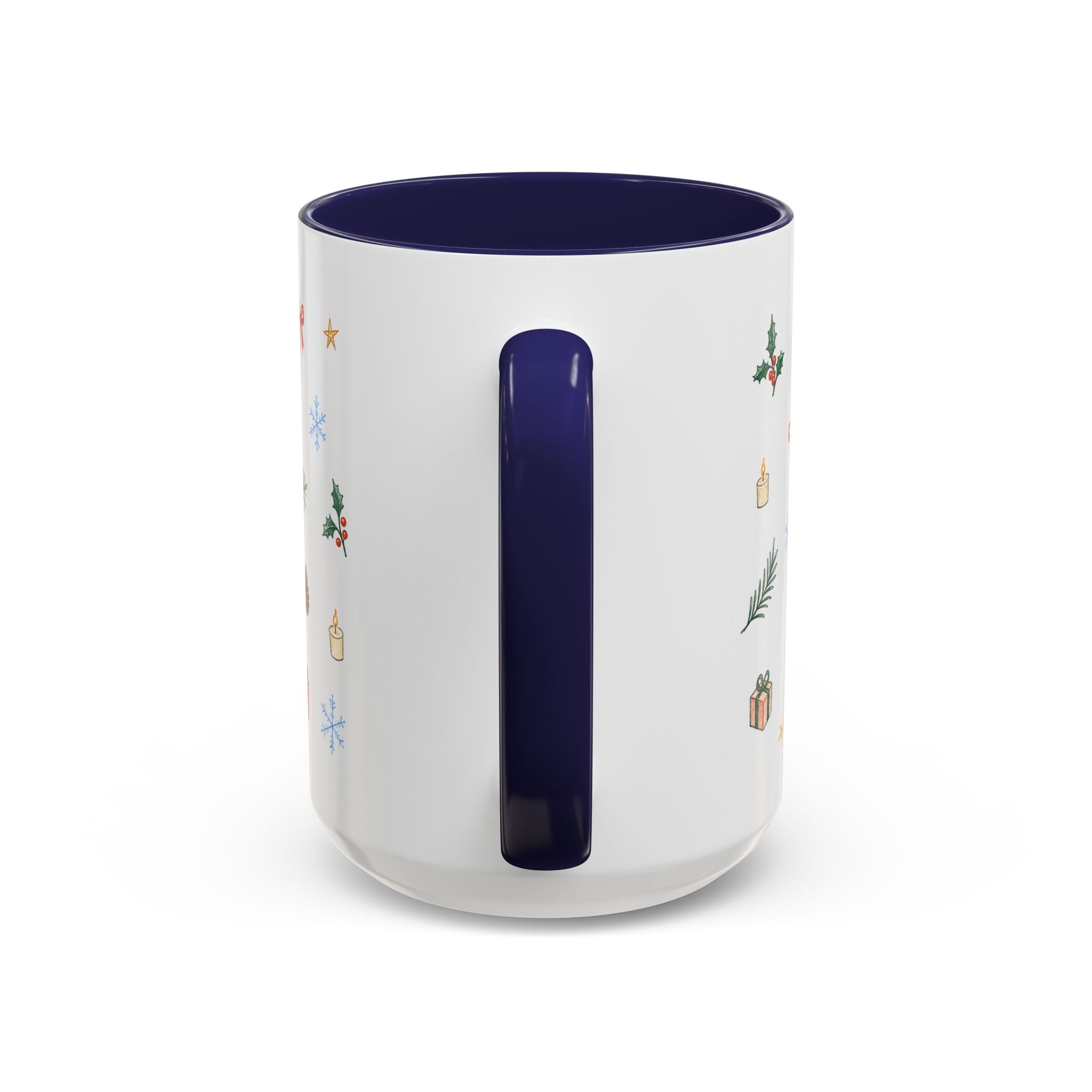 Seattle Christmas Mug | Watercolor Travel Souvenir | Holiday Gift | Accent Ceramic Coffee Cup 11oz 15oz