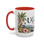 Uganda Home Country Mug | Moving Away Gift | Long Distance Friendship | 11 oz 15 oz Accent Mug