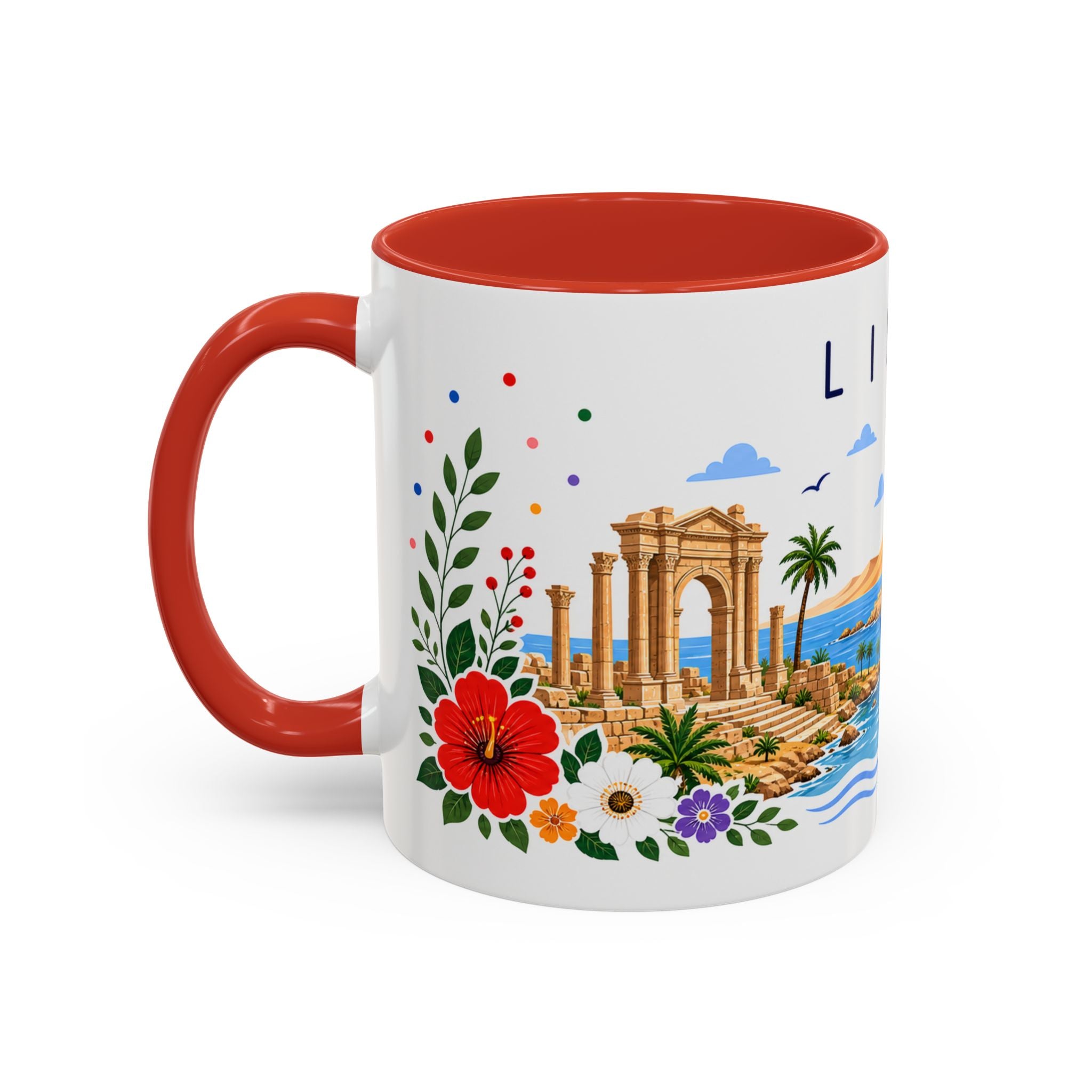 Libya Coffee Mug | Travel Souvenir Accent Mug | Place Gift Ceramic Cup 11oz 15oz