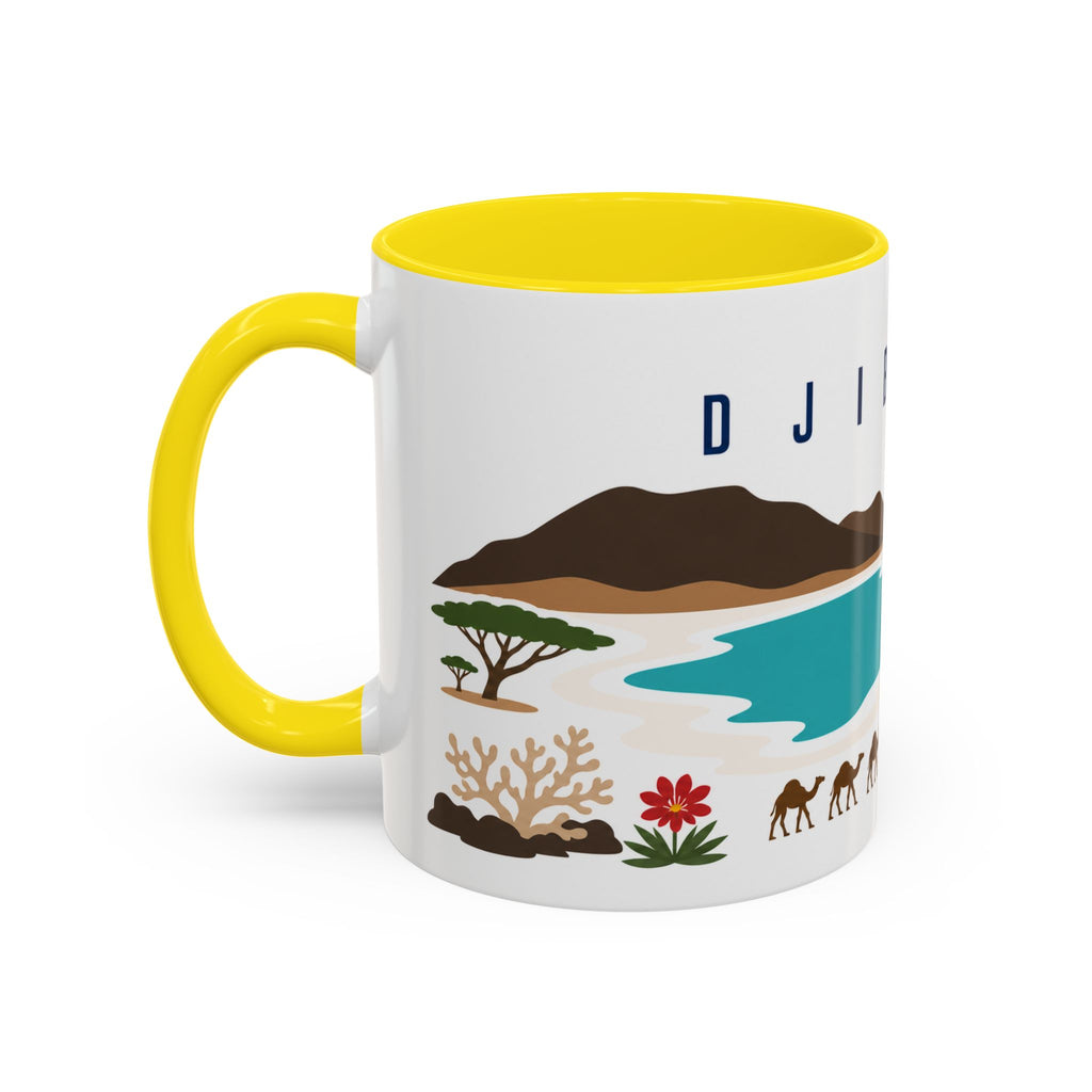 Djibouti Coffee Mug | Travel Souvenir Accent Mug | Country Gift Ceramic Cup 11oz 15oz