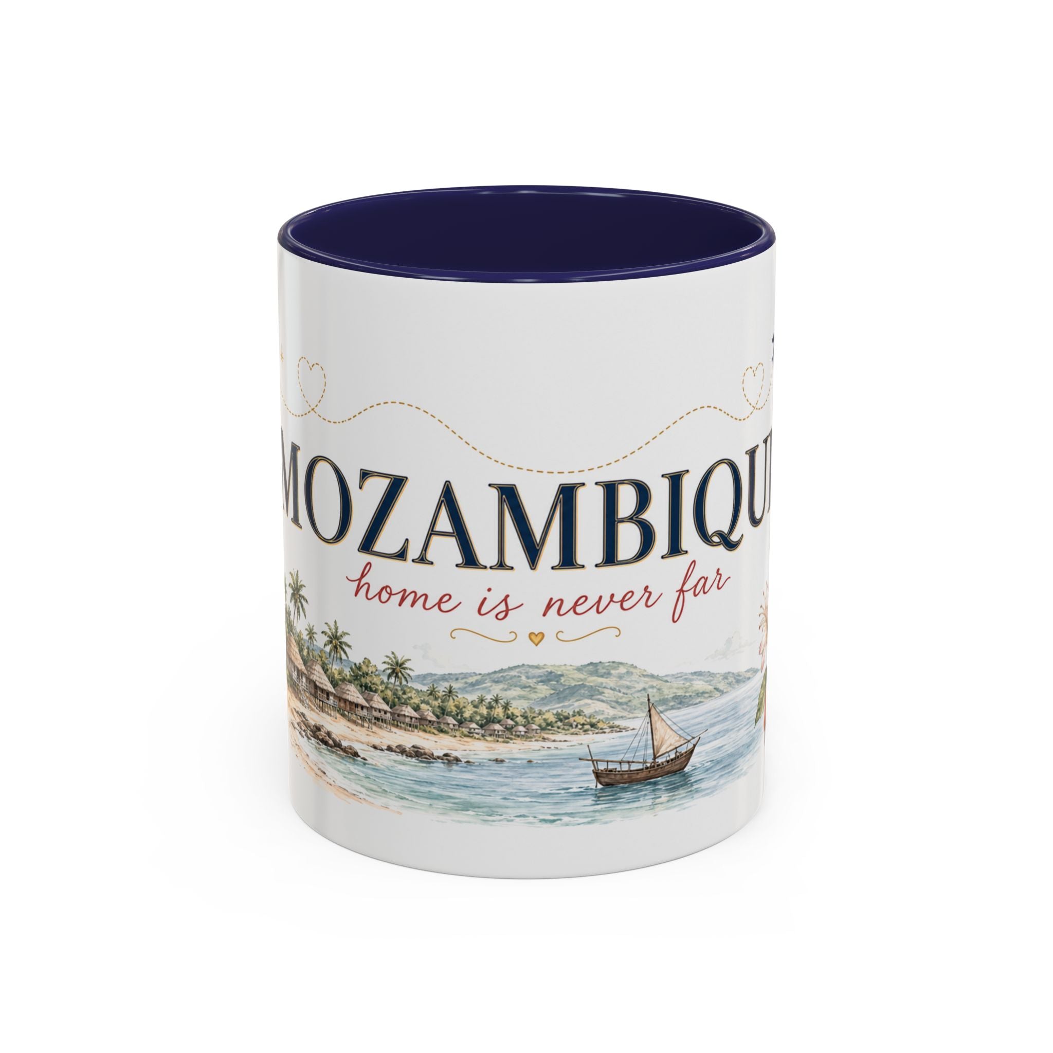 Mozambique Home Country Mug | Moving Away Gift | Long Distance Friendship | 11 oz 15 oz Accent Mug