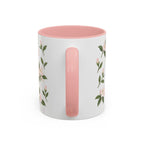 West Virginia Rhododendron Mug, State Flower Floral Coffee Cup, 11oz Botanical Gift
