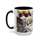 Colombia Soccer Coffee Mug | World Cup Fan Gift | Accent Color Ceramic 11oz 15oz Match Day Cup