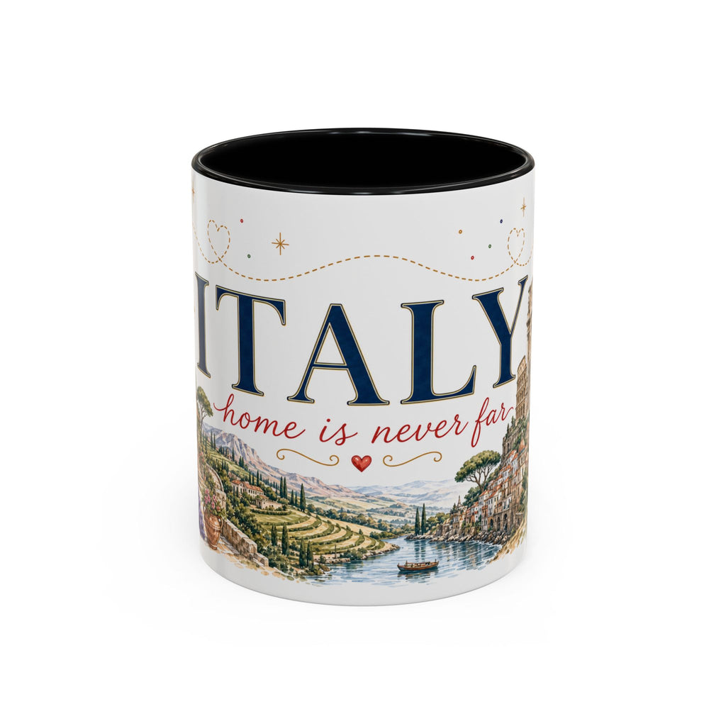 Italy Home Country Mug | Moving Away Gift | Long Distance Friendship | 11 oz 15 oz Accent Mug