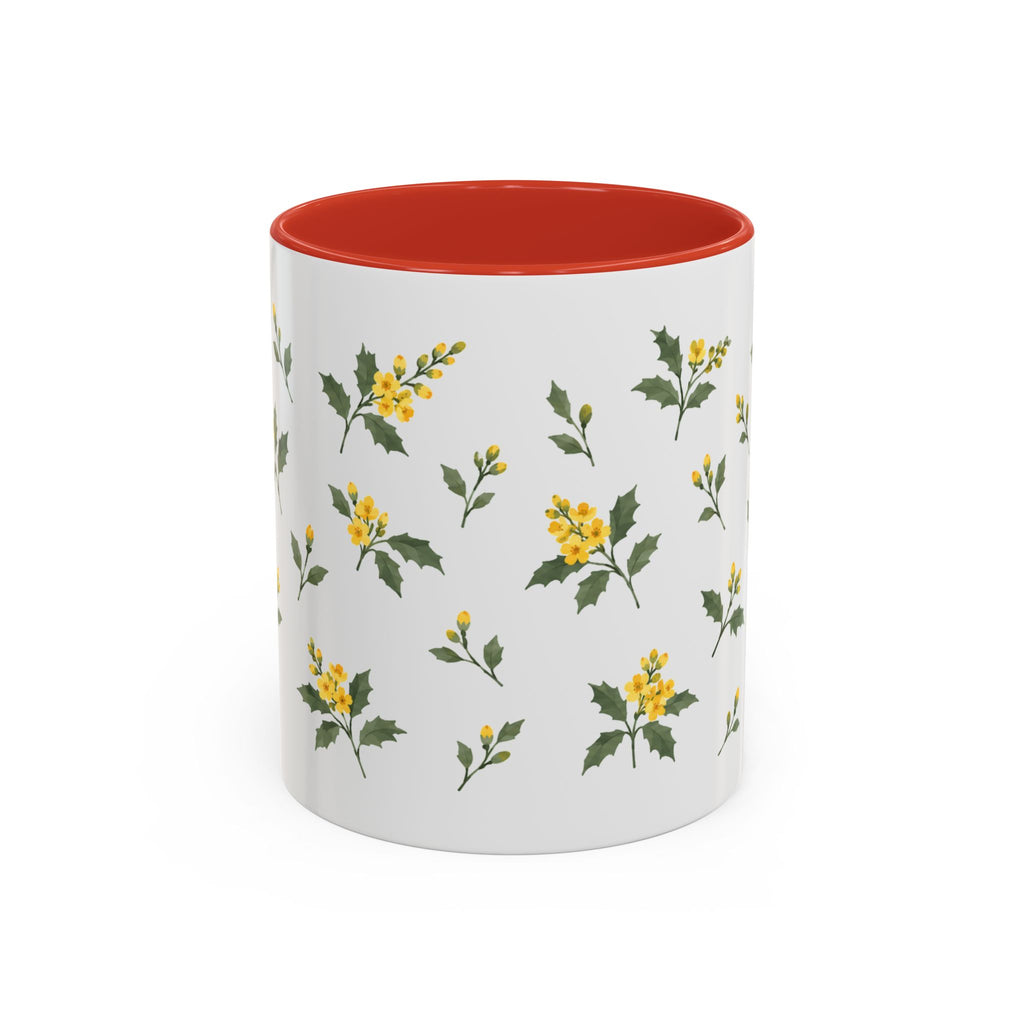 Oregon Oregon Grape Mug, State Flower Floral Coffee Cup, 11oz Botanical Gift