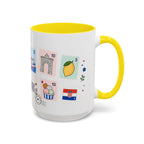 Dubrovnik Coffee Mug | Postage Stamp Collage Mug | Travel Souvenir Accent Cup 11oz 15oz