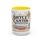 Bryce Canyon Coffee Mug | National Park Hiking Utah Gift | Accent Color Ceramic 11oz 15oz