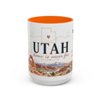 Utah Home State Mug | Moving Away Gift | Long Distance Friendship Coffee Cup | 11oz 15oz Accent Mug