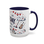 Canada Day Coffee Mug | Canadian Pride Gift | Accent Color Ceramic 11oz 15oz