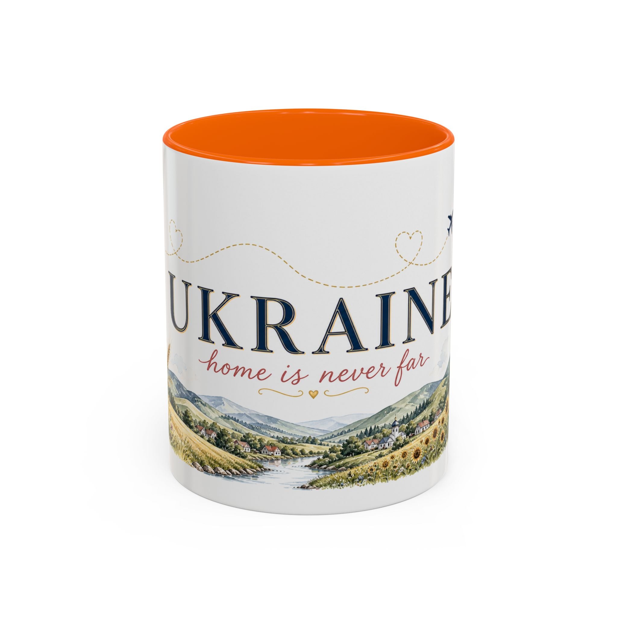 Ukraine Home Country Mug | Moving Away Gift | Long Distance Friendship | 11 oz 15 oz Accent Mug