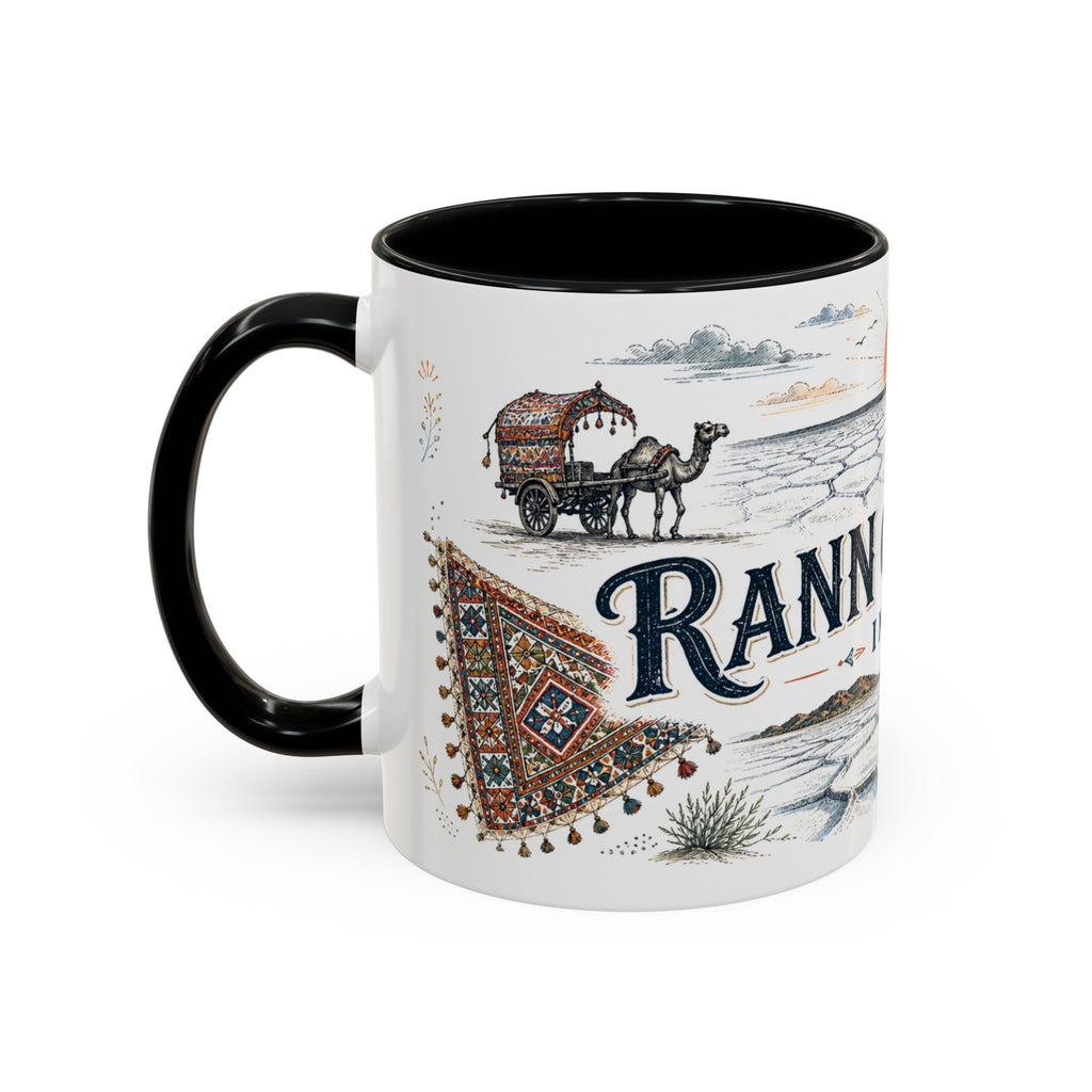 Rann of Kutch Mug, India Travel Souvenir, Bucket List Gift, Accent Ceramic Coffee Mug 11oz 15oz