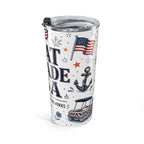 Boat Parade USA 20oz Tumbler | 4th of July Lake Tumbler | Insulated Stainless Steel Travel Cup
